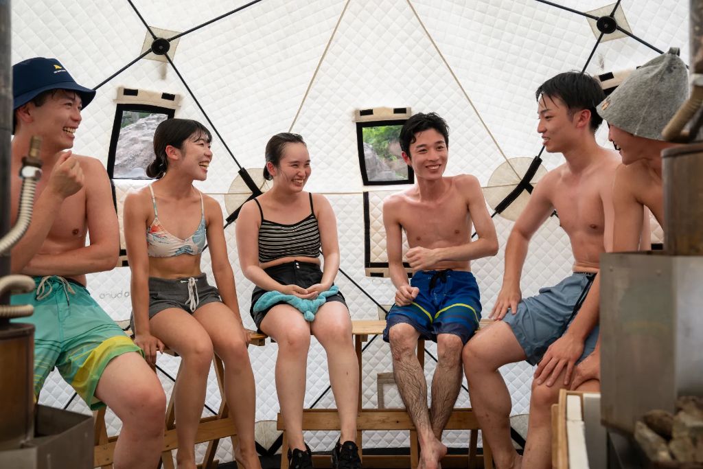 WWD アウトドアサウナ連載企画撮影